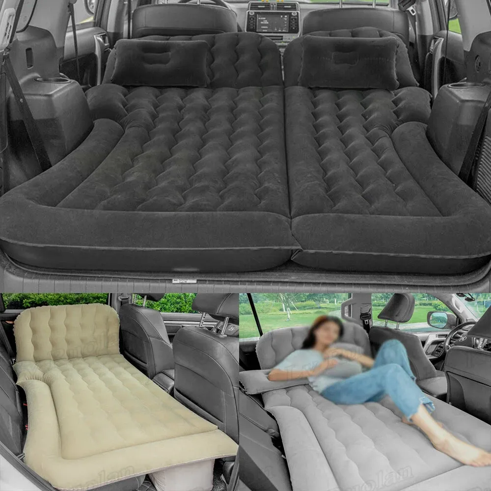 Portable Inflatable SUV Car Air Mattress with Pillows for Camping