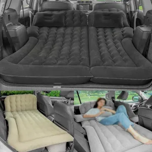 Portable Inflatable SUV Car Air Mattress with Pillows for Camping
