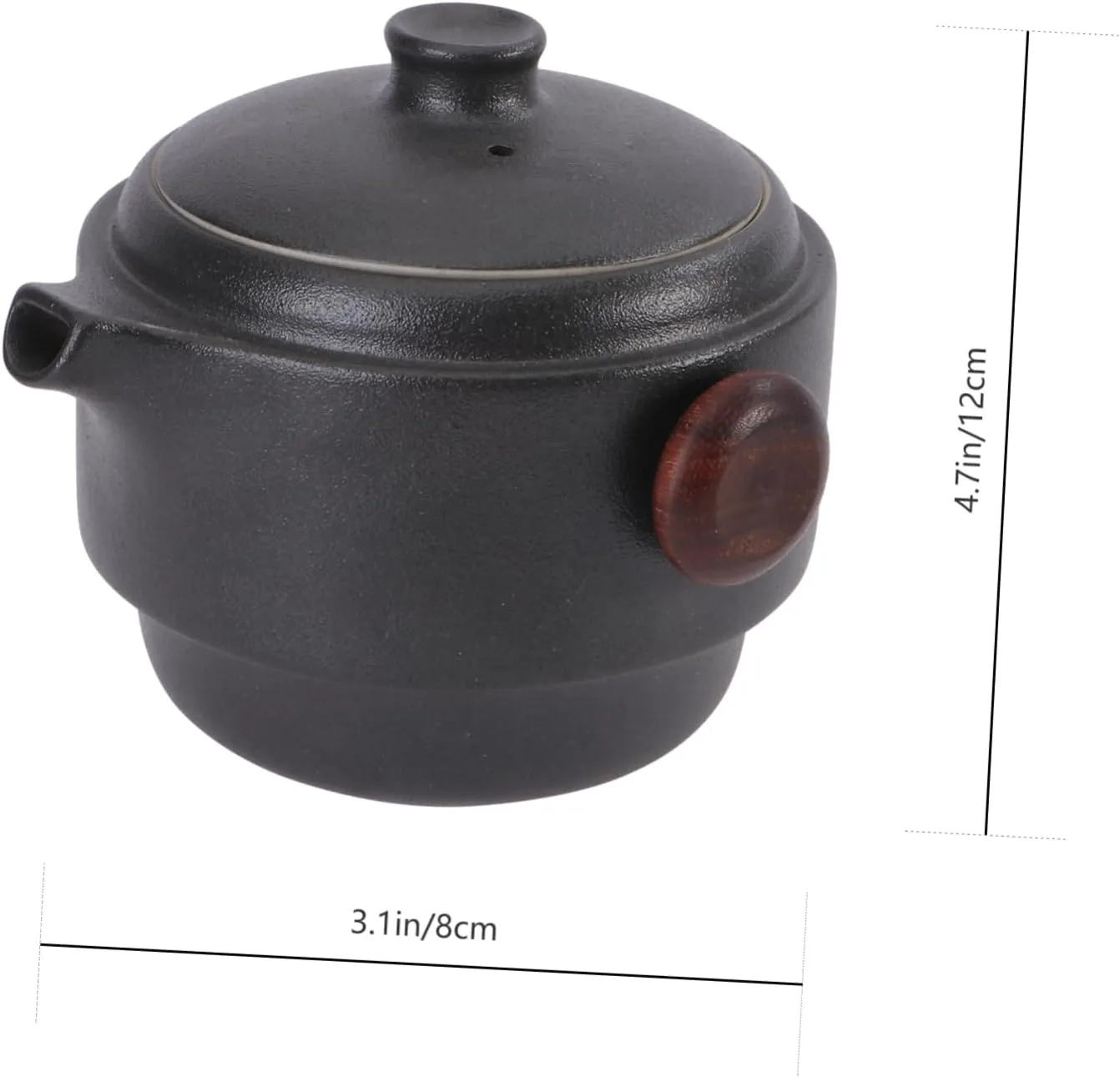 Portable Kung Fu Tea Set Ceramic Teapot Cups Travel Friendly Design with Heat Insulation for Home Use the Saving Storage Bag Included