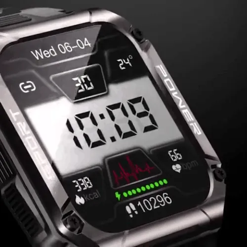 PowerSport 1.95in (50mm) Smart Watch | Large Screen | Waterproof IP68