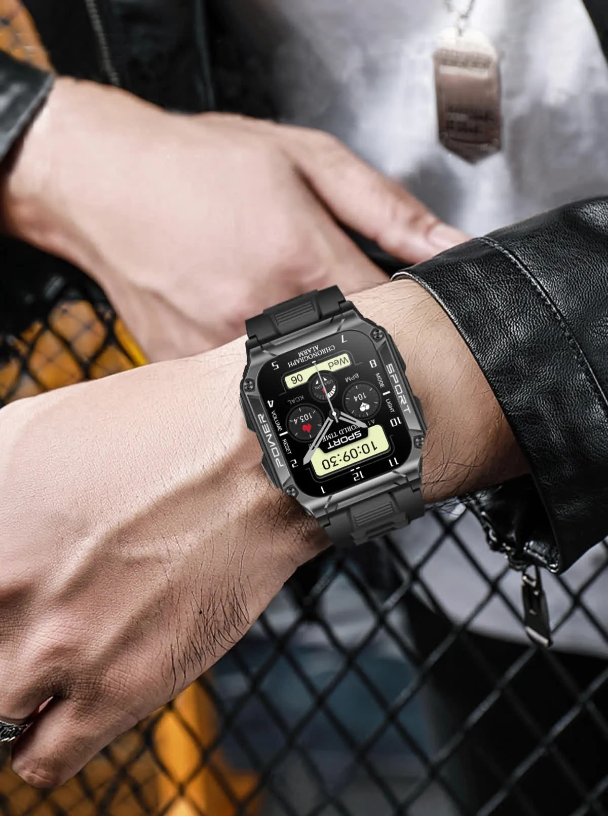 PowerSport 1.95in (50mm) Smart Watch | Large Screen | Waterproof IP68