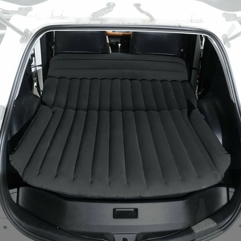 Professional title: "Portable SUV Backseat Inflatable Air Mattress Travel Pad Set with Pump for Outdoor Use"
