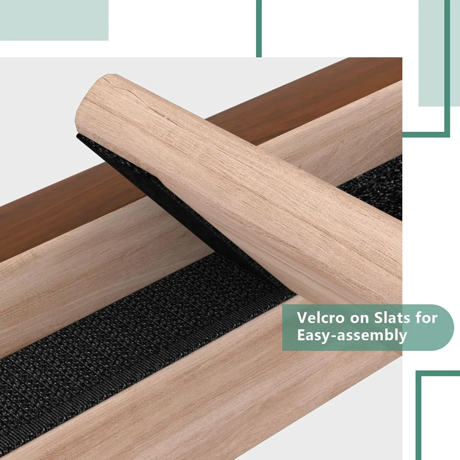 Queen Bed Frames,Wood Bed Frames,Wood Platforms Bed with Wooden Slats Support,Mattress Foundation,No Box Spring Needed,Easy Assembly,Queen,Pine