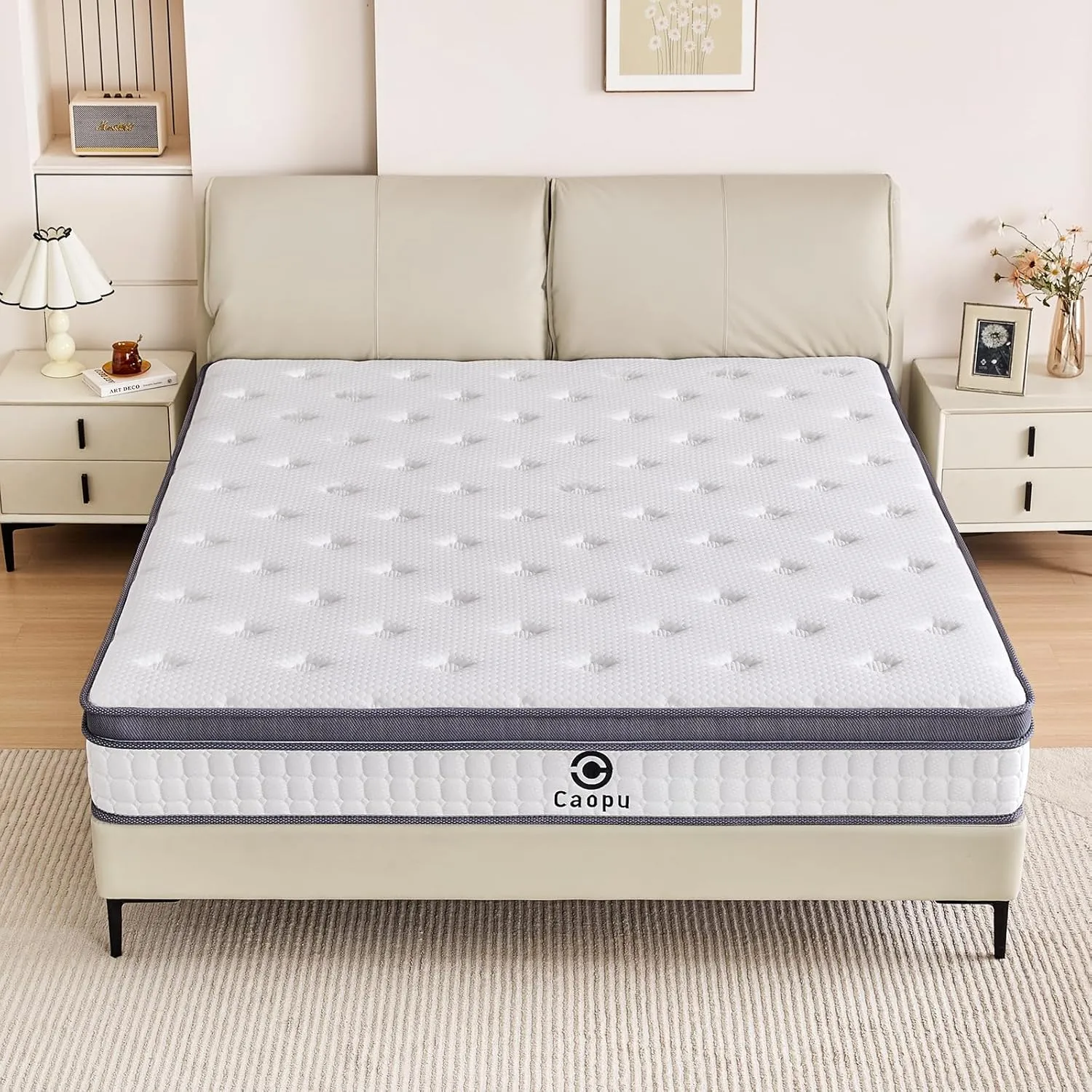Queen Mattress, 10 inch Hybrid Mattress Queen Size in a Box, Medium Firm, Pressure Relief & Motion Isolation, Gel Memory Foam Pocket Springs, CertiPUR US Certified, 365 Nights Trial