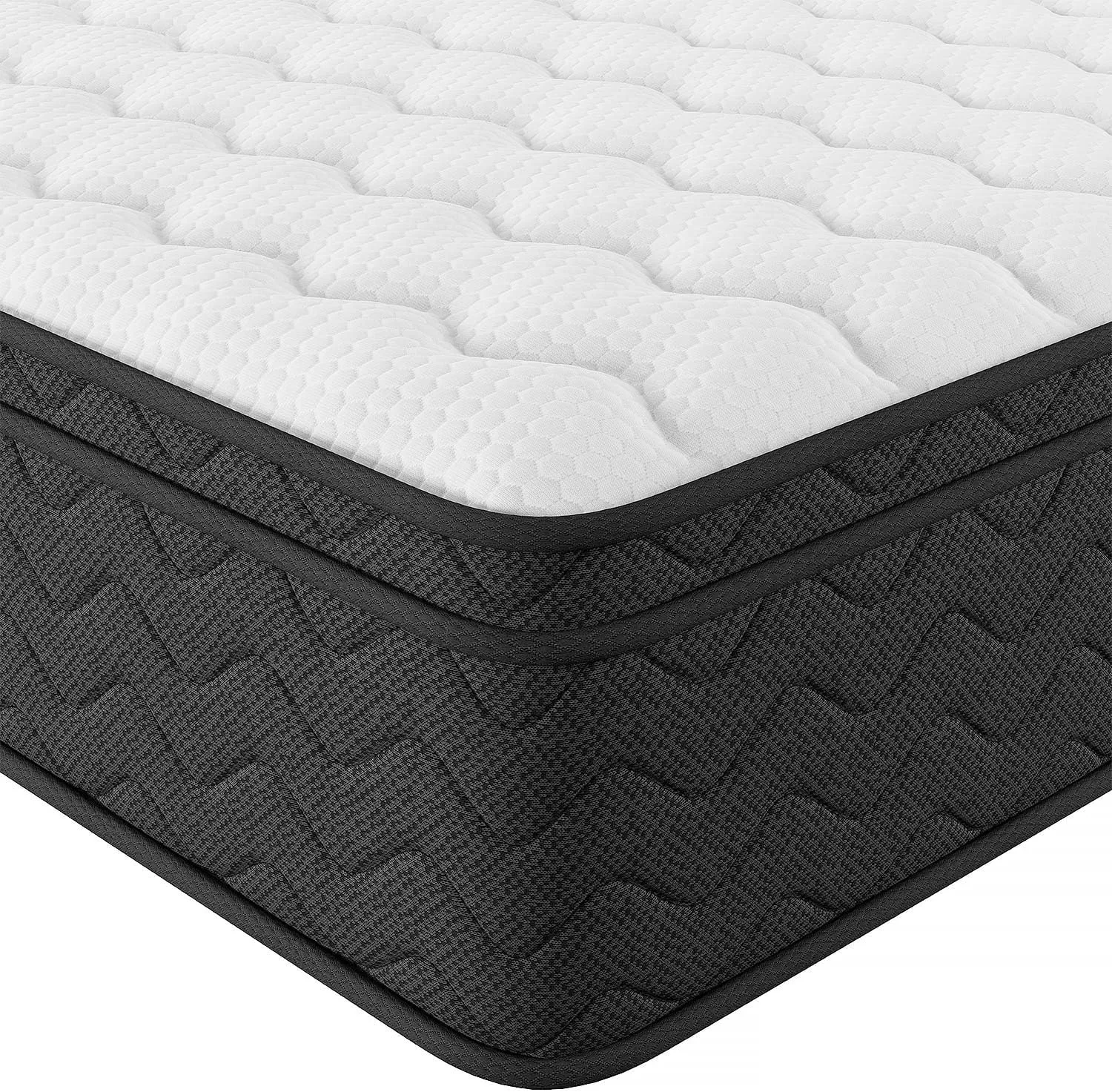 Queen Mattress, 10 Inch Mattress Queen Size, Hybrid Matress in a Box, Memory Foam & Medium Firm Support, Oeko-TEX & CertiPUR-US Certified, Pressure Relief, Cool & Breathable