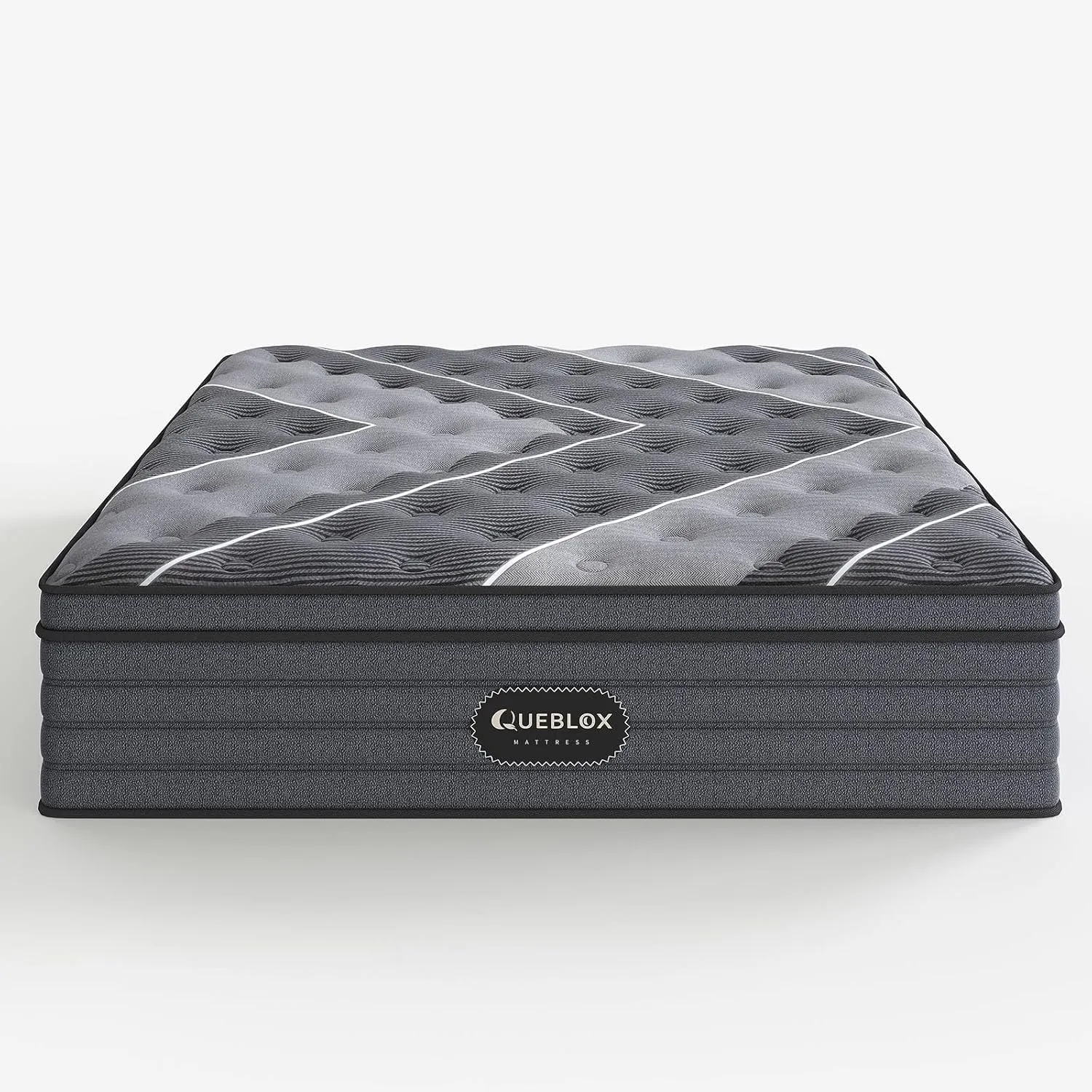 Queen Mattress, 12 Inch Hybrid Mattress in a Box, Medium Firm,Memory Foam and Individual Pocket Springs for Pressure Relief, CertiPUR-US Certified