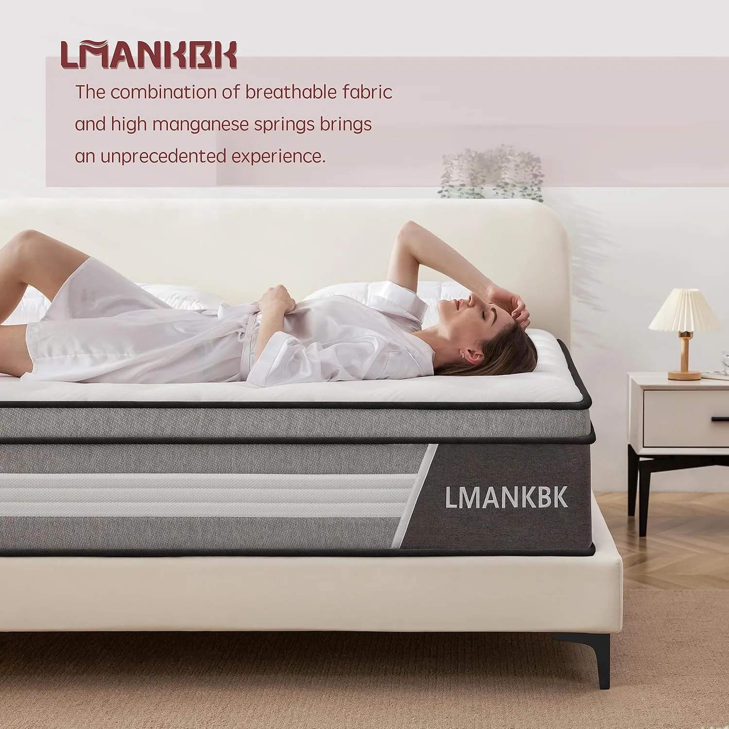 Queen mattress, 12 Inch Innerspring Hybrid Mattresses in a Box with Gel Memory Foam, Individually Wrapped Encased Coil Pocket Spring Mattress, Pressure Relief, Medium Firm Support, 60"*80"*12"
