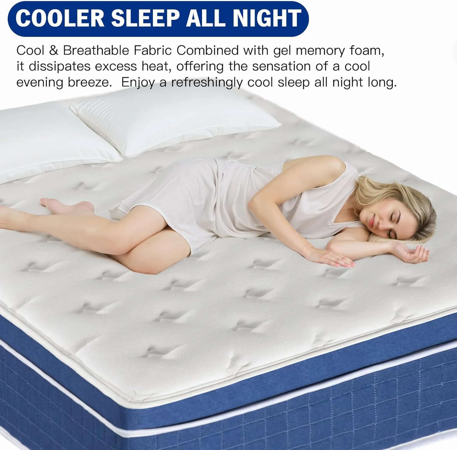 Queen Mattress 12 Inch, Memory Foam Hybrid Mattress in A Box, Queen Size Mattresses with Individually Pocket Spring for Pressure Relief Strong Edge Support Motion Isolation Medium Firm 180 Night Trial