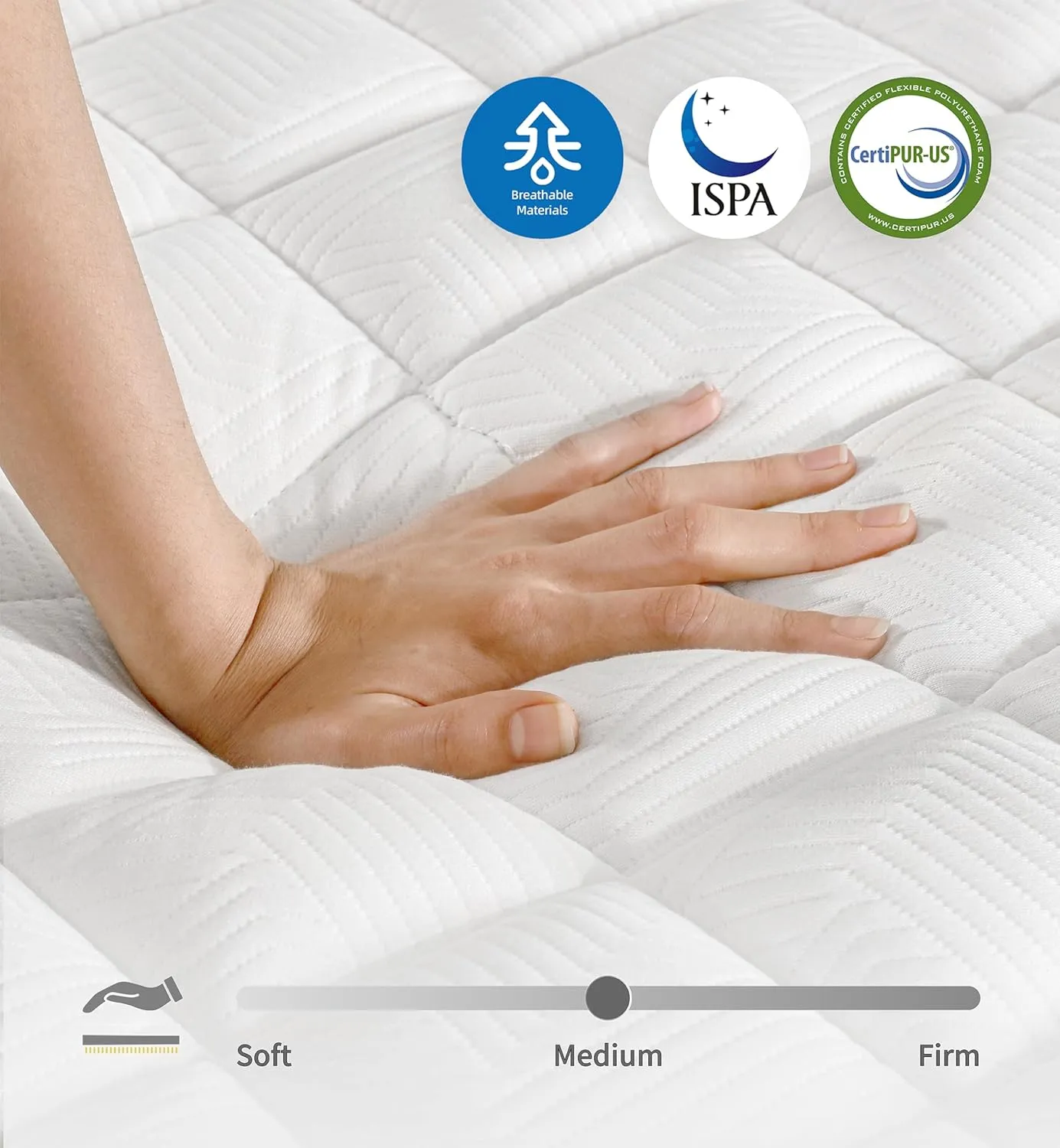 Queen Mattresses,Memory Foam 10 Inch Hybrid Black Queen Mattress in a Box,Individual Pocket Spring Breathable Comfort for Sleep Supportive and Pressure Relief,CertiPUR-US.