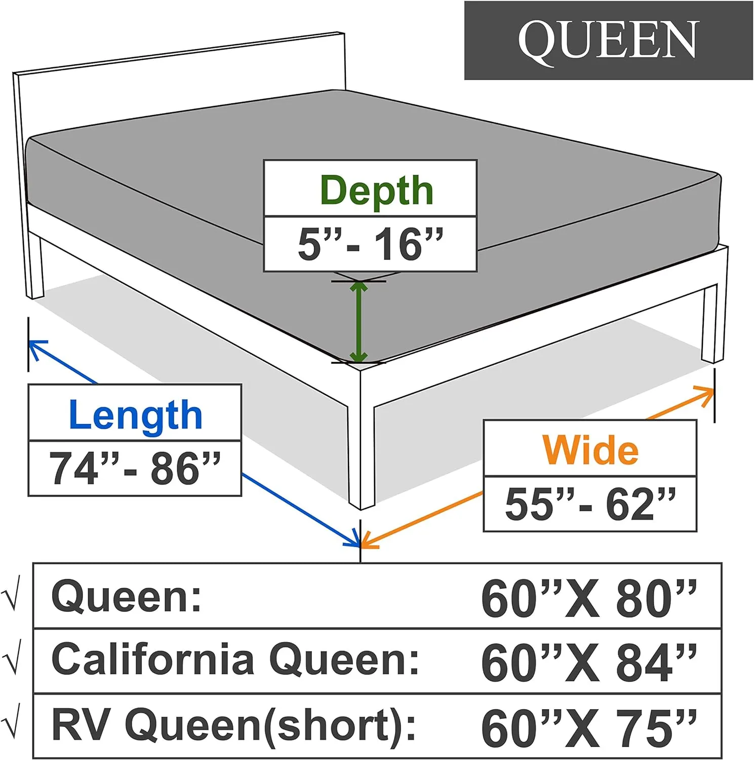 Queen Size Fitted Sheet Only - 4-Way Stretch Jersey Knit, T-Shirt Feeling & Ultra Soft, Wrinkle Free, Non-Slip & Snug Fit for Mattress (Deep: 5"-16") - Brown, Queen
