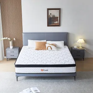 Queen Size Mattress, 10 Inch Memory Foam Hybrid Mattress in a Box with Individual Pocket Spring for Motion Isolation & Strong Edge Support & Pressure Relief, CertiPUR-US,100 Nights Trial
