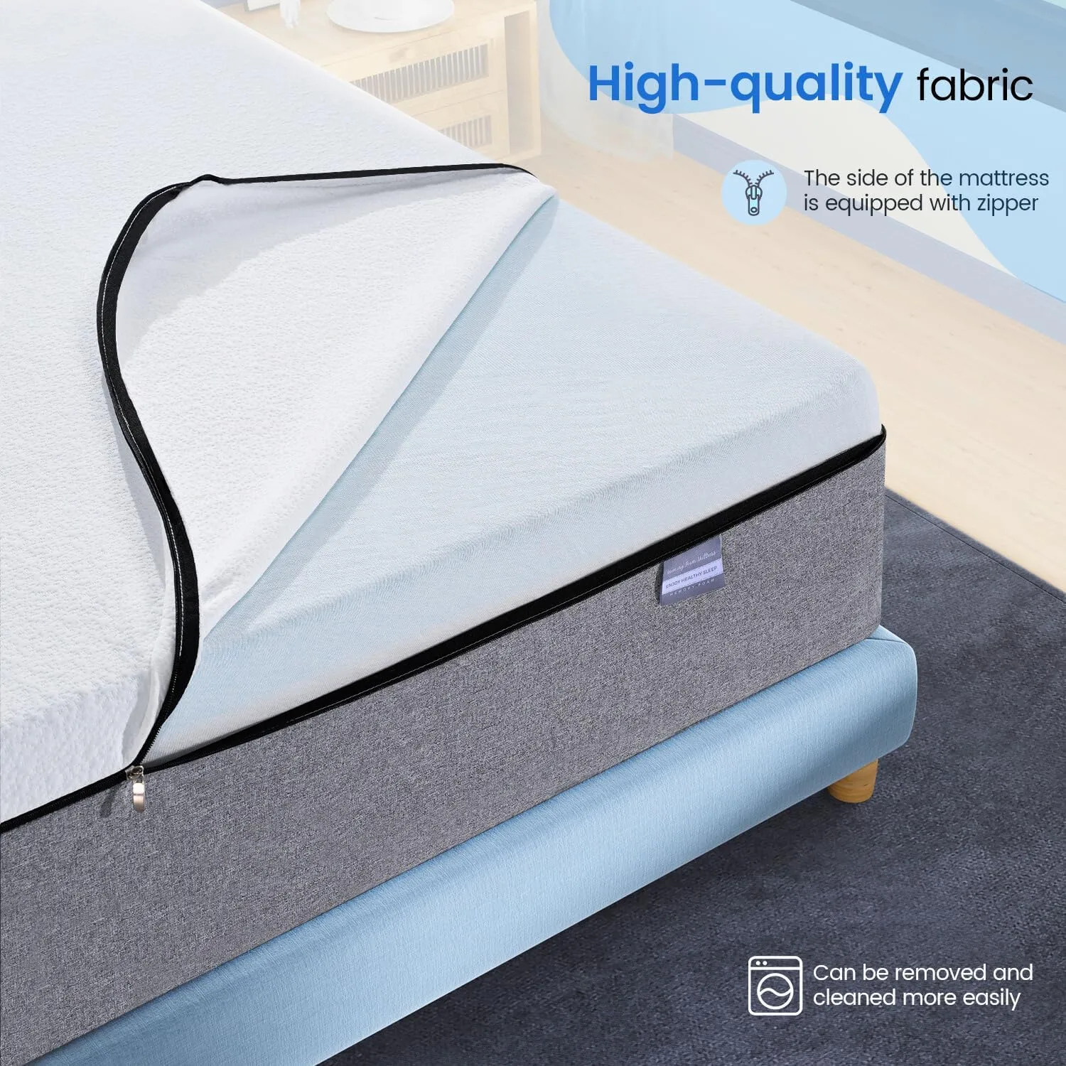 Queen Size Mattress [2025NEW], 12 Inch Gel Memory Foam Queen Mattress, Medium Firm Mattresses for Pressure Relief & Back Pain, No-Fiberglass, CertiPUR-US, 100-Night Trial, Mattresses in a Box