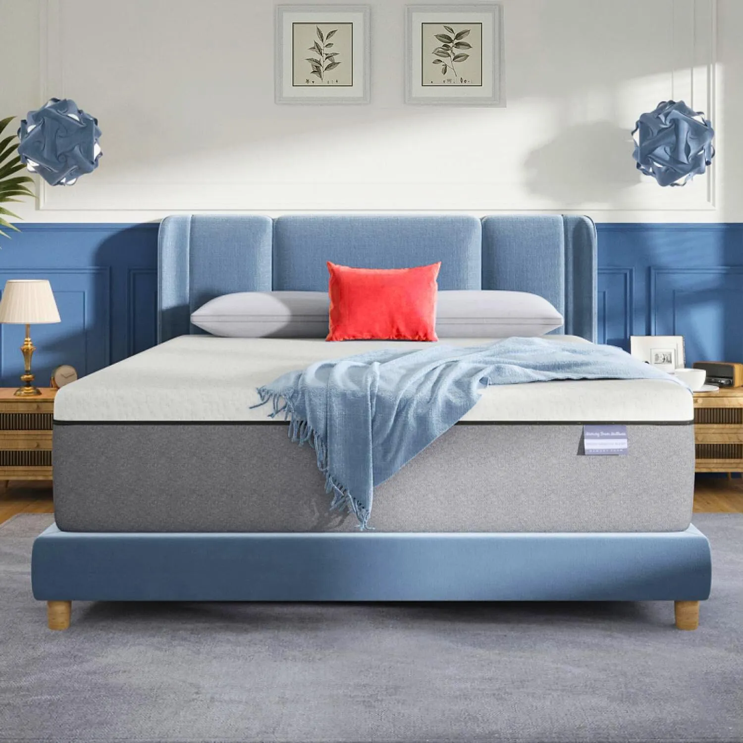 Queen Size Mattress [2025NEW], 12 Inch Gel Memory Foam Queen Mattress, Medium Firm Mattresses for Pressure Relief & Back Pain, No-Fiberglass, CertiPUR-US, 100-Night Trial, Mattresses in a Box