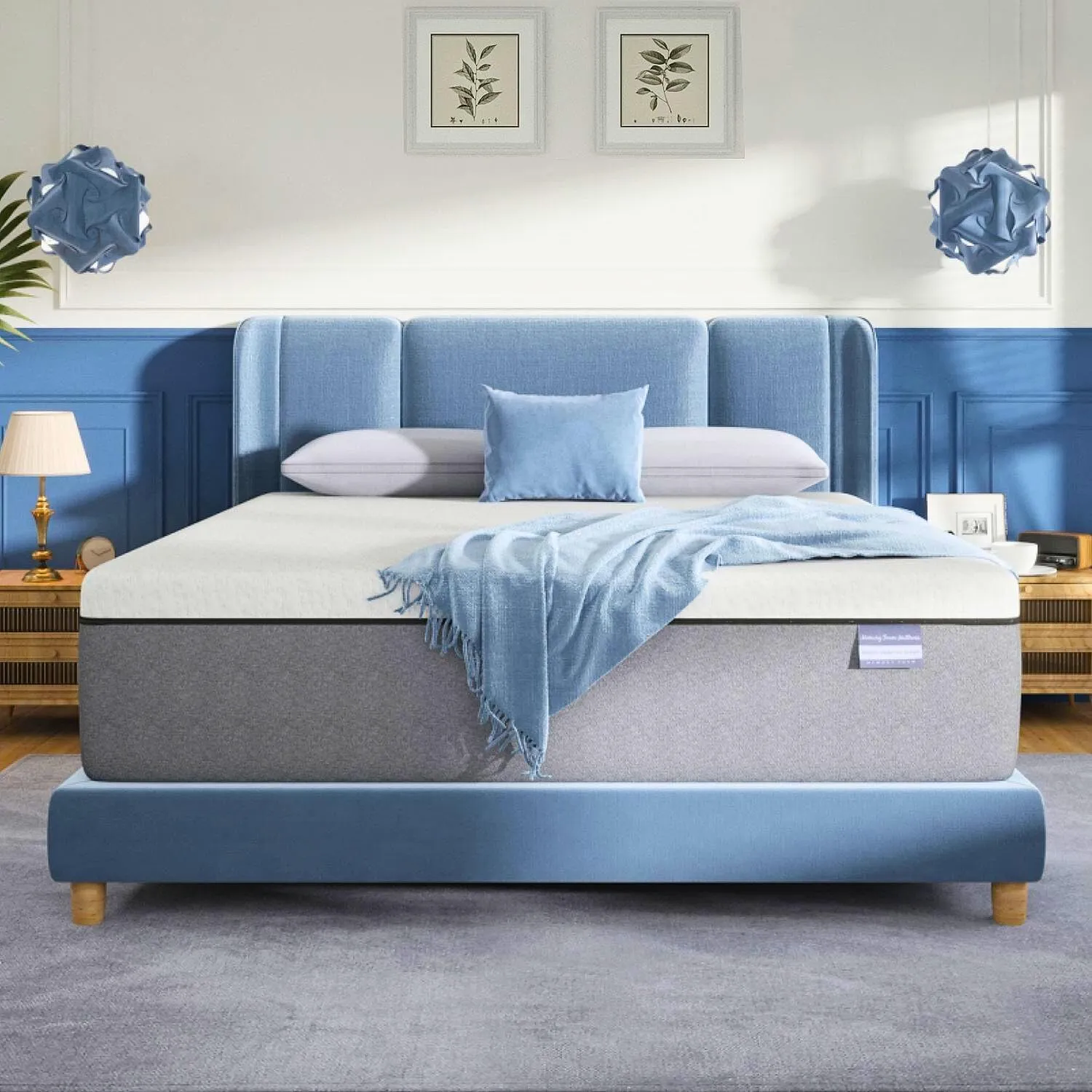 Queen Size Mattress [2025NEW], 12 Inch Gel Memory Foam Queen Mattress, Medium Firm Mattresses for Pressure Relief & Back Pain, No-Fiberglass, CertiPUR-US, 100-Night Trial, Mattresses in a Box