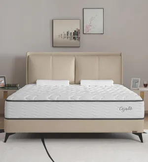 Queen Size Mattresses,10 Inch Memory Foam Hybrid Queen Mattresses in a Box White Mattress with Provide Sleep Support and Pressure Relief,Medium Firm,CertiPUR-US.