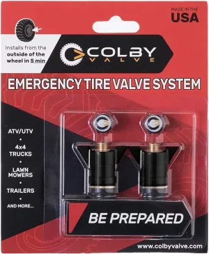 Quick Emergency Valve Stem Replacement Kit for Tubeless Tires | No Tools Required for Install | No Need to Remove Tire | Tire Valve Stem Kit Made in USA from quality 360 brass components