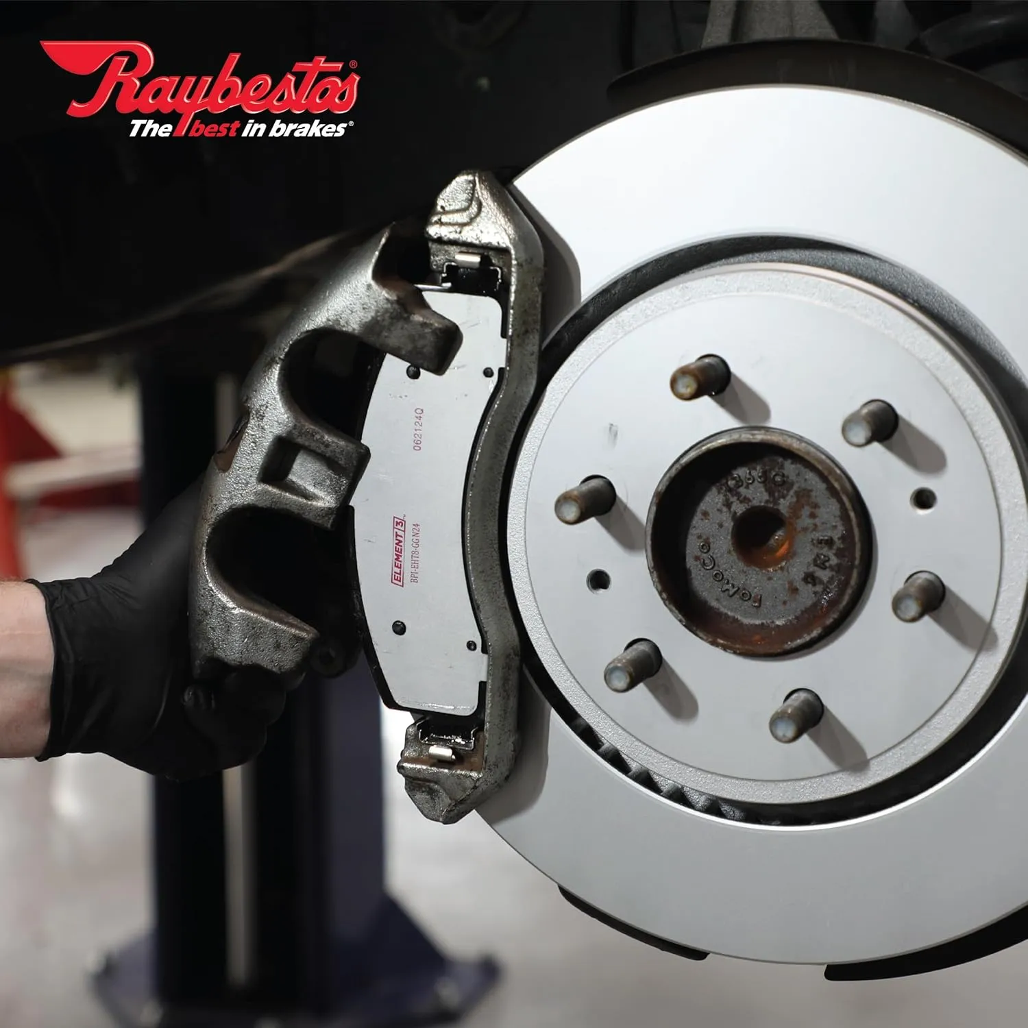 Raybestos Element3 Automotive Replacement Front Brake Pad Set for Select Jeep, Chrysler, Dodge (EHT1285H)