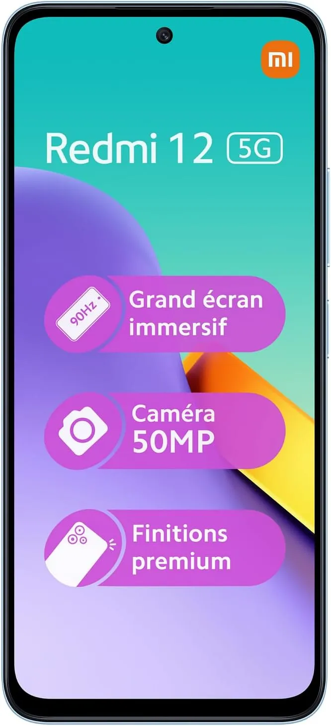 Redmi Xiaomi 12 5G   4G Lte (for Tmobile Mint Tello Global)Global Unlocked 6.79" 50mp Triple Camera (Sky Blue, 128Gb   4Gb)