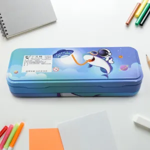 Return Stationery Offer expires soon Pencil Kids Double Box, School Box, Kids Safe payments Stationery Box, Birthday Pencil for Gift Kids Metal Compartment Pencil for for Compass, Case Compass Gift