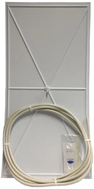 Reusable Ceiling Tile Leak Diverter Kit by InBrella | Emergency Roof and Ceiling Leak Repair | Roofing, Plumbing, and Refrigeration Pipe Leaks | Acoustic and Drop Ceiling Tile | 2’ x 4’ Tile | White