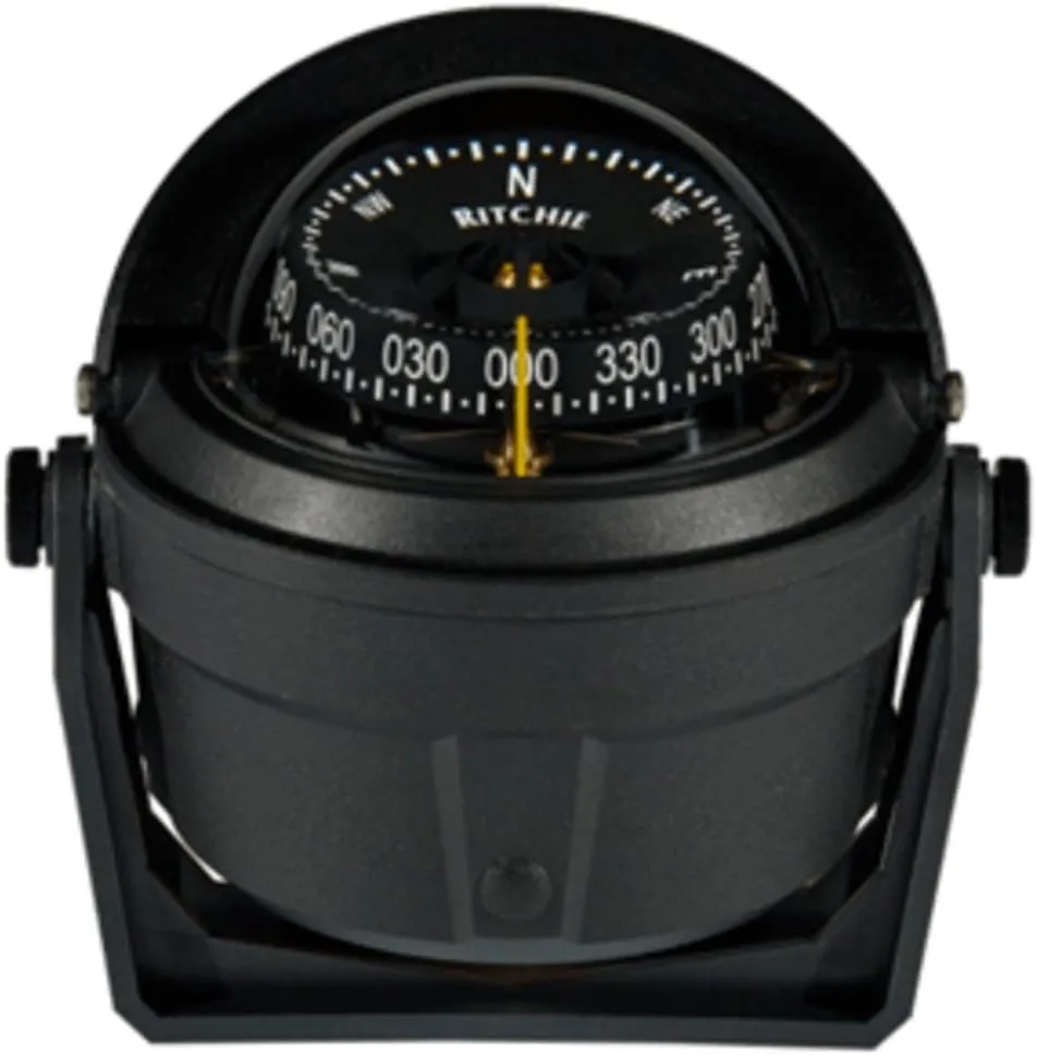 Ritchie B-81-WM Voyager Bracket Mount Compass - Wheelmark Approved f/Lifeboat & Rescue Boat Use Marine, Boating Equipment
