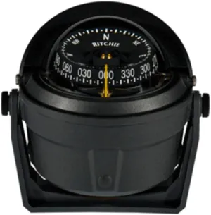 Ritchie B-81-WM Voyager Bracket Mount Compass - Wheelmark Approved f/Lifeboat & Rescue Boat Use Marine, Boating Equipment