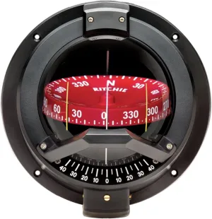 Ritchie BN-202 Navigator Compass - Bulkhead Mount - Black