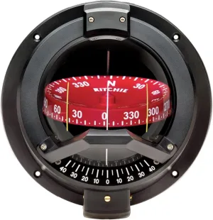 Ritchie Navigation Compass, Bulkhead, 4.5" Combi W/ Inclin.