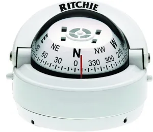 Ritchie S-53W Explorer Compass - Surface Mount - White