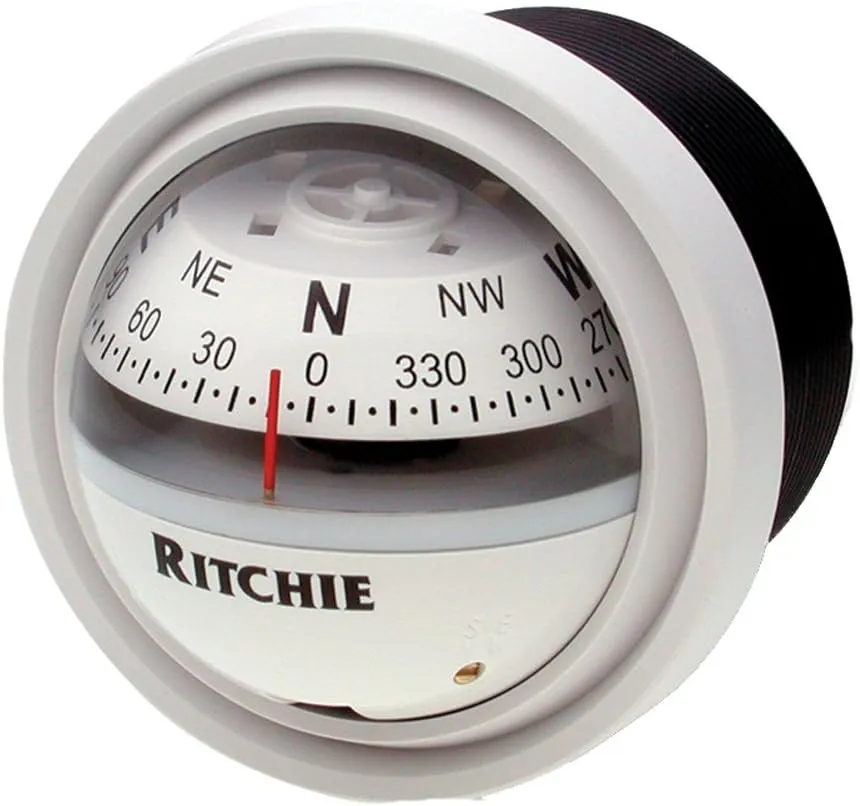 Ritchie V-57W.2 Explorer Compass - Dash Mount - White