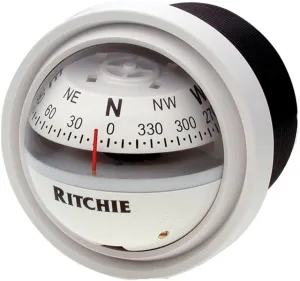 Ritchie V-57W.2 Explorer Compass - Dash Mount - White