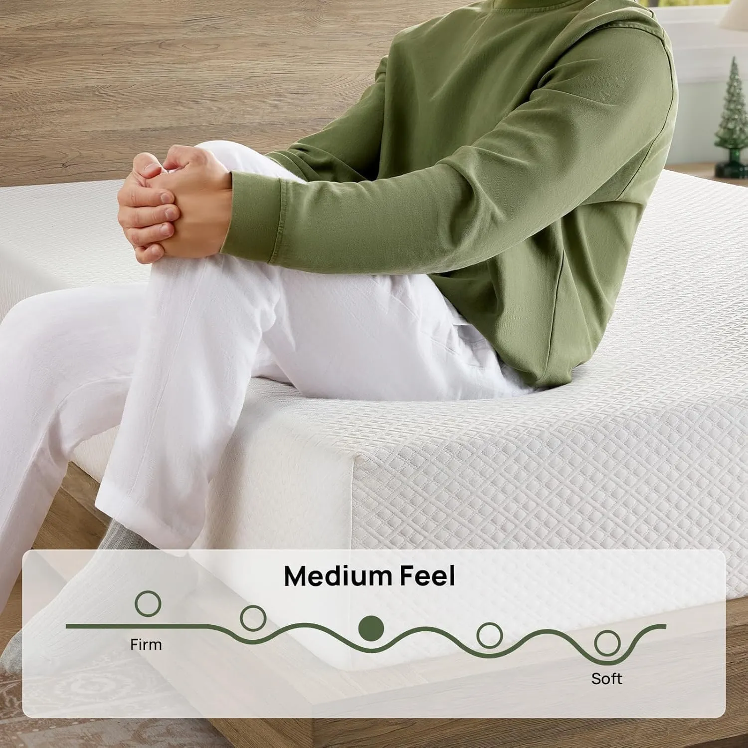Rolanstar Twin Size Mattress, 6 Inch Gel Memory Foam Mattress in a Box, Fiberglass Free, Breathable for Cooler Sleep Supportive & Pressure Relief, CertiPUR-US Certified, White