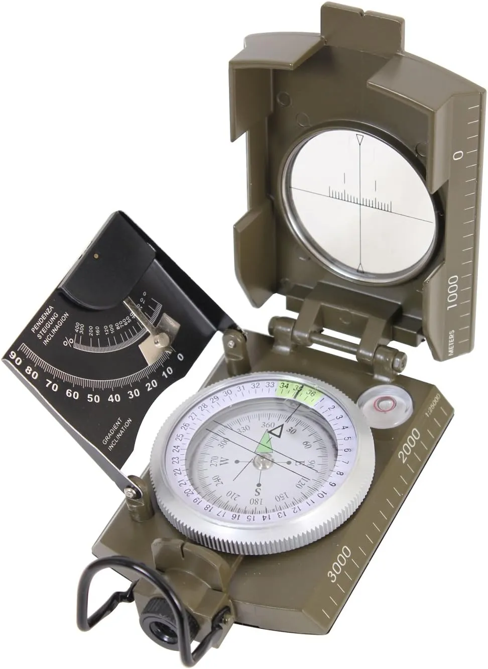 Rothco Deluxe Marching Compass, Olive Drab