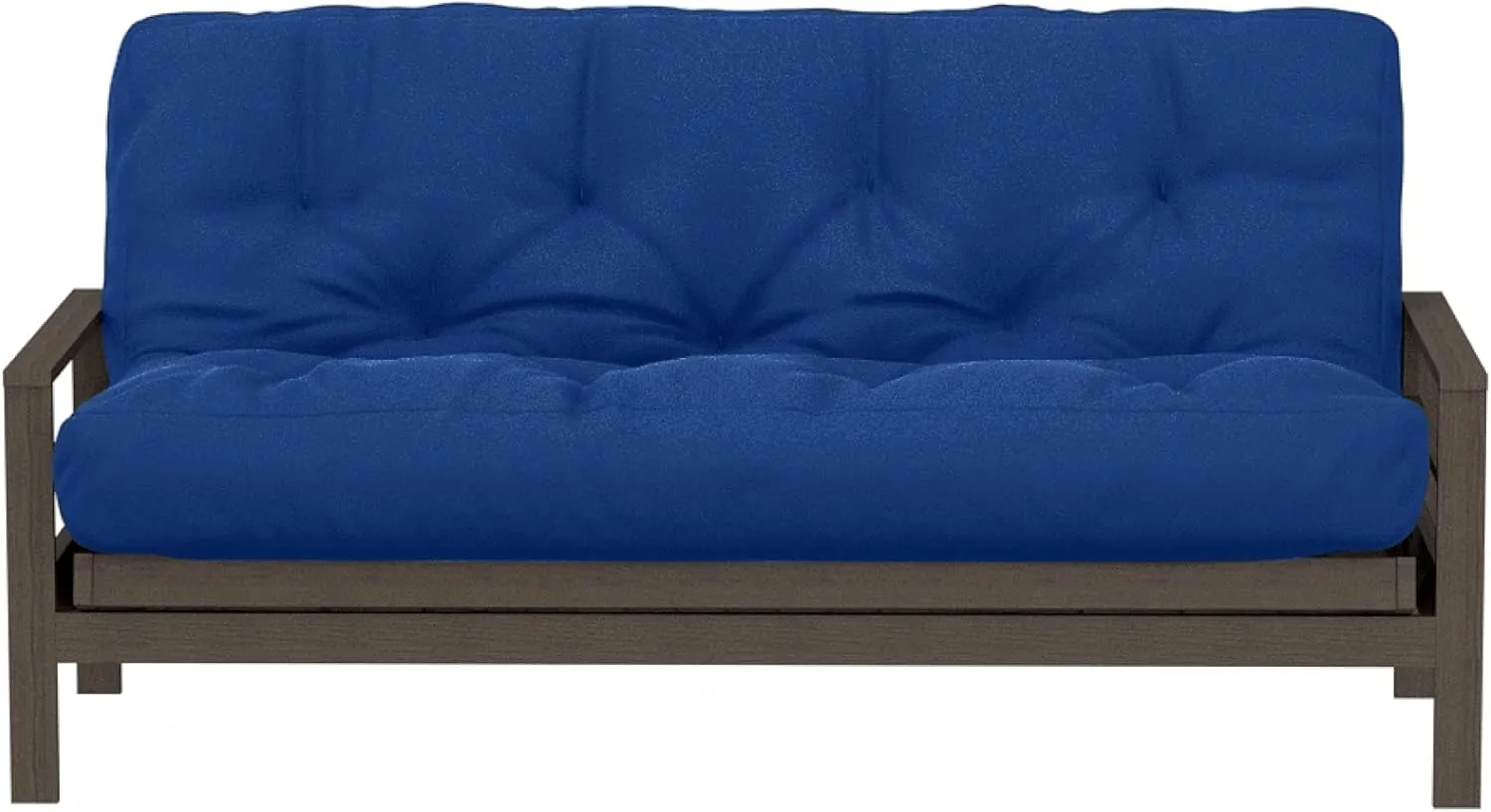Royal Sleep Products by The Futon Factory 10 inch Memory Foam and Pocket Coil Futon Mattress - Solid Royal Blue Cover - Full Size - CertiPUR Certified Foams - Made in USA - (Frame not Included)
