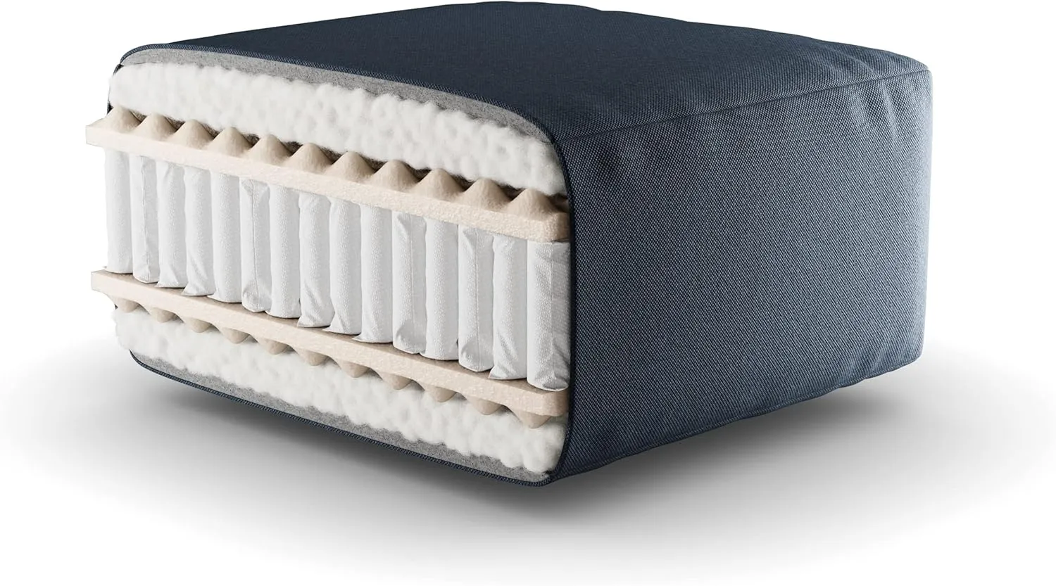 Royal Sleep Products by The Futon Factory 12 inch Foam Futon Mattress - Solid Black Fabric - Full Size - CertiPUR Certified Foams - Made in USA - (Frame not Included)