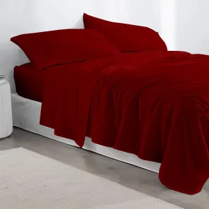 RV King Sheets 72 x 80 -Long Staple Soft 100% Egyptian Cotton Sheet Set - 400 Thread Count Sheets, 4 PCs Upto 15" Deep Pocket-RV King Sheets 72 x 80 Cotton-Sheets for RV King Mattress (Burgundy)
