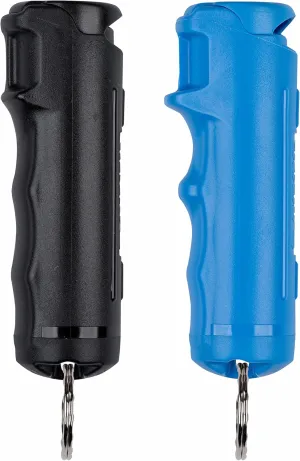 SABRE Pepper Gel Kit with Blue Water Practice Spray, 25 Bursts, Maximum Strength, Gel Is Safer, Ergonomic Finger Grip, Fast Flip Top Safety, Comes With A Blue Water Practice Spray Canister