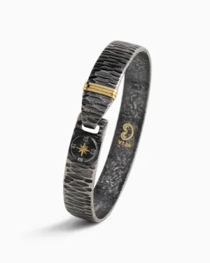 Salty Water Texture Compass Hook Bracelet
