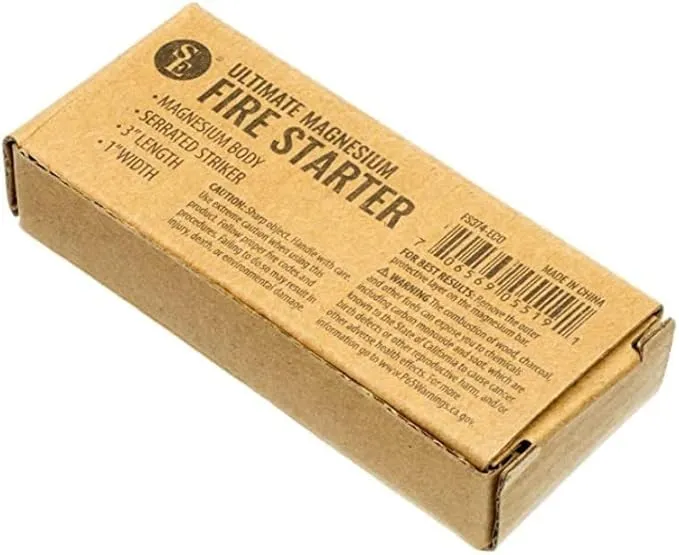 SE 2-in-1 All-Weather Magnesium Firestarter Kit - FS374, 3 Pack