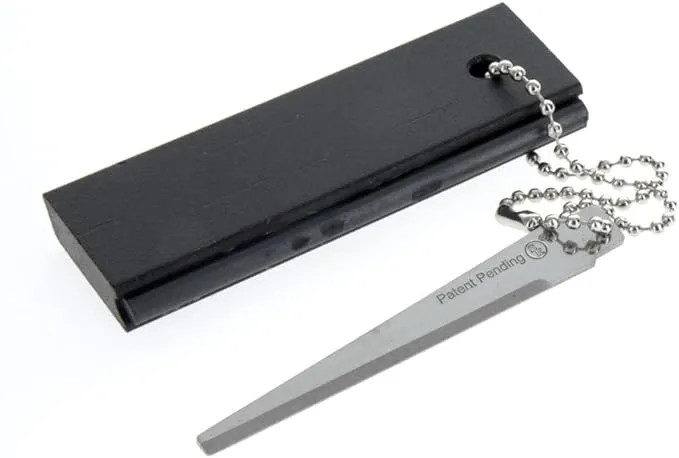 SE Waterproof Magnesium Firestarter Kit - Compact 2-in-1 Fire Starter with Flint, Serrated Striker, and Detachable Chain for Camping, Hiking, Survival, and Emergency Preparedness FS374