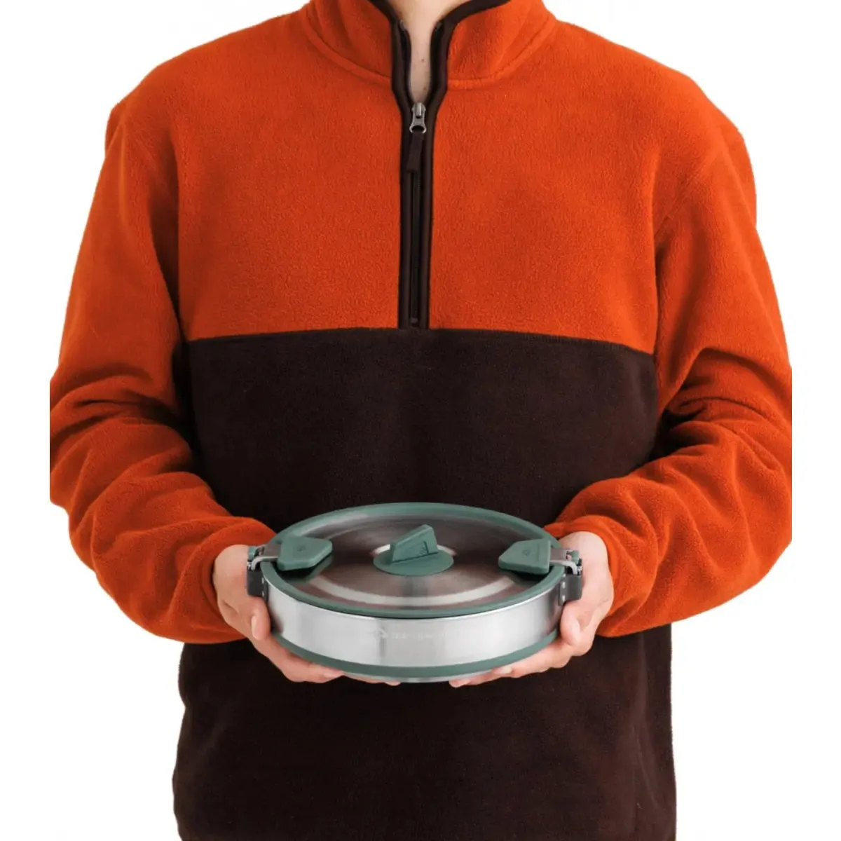 Sea To Summit Detour Stainless Steel Collapsible 2 Person One 3L Pot Cook Set (5 Piece)
