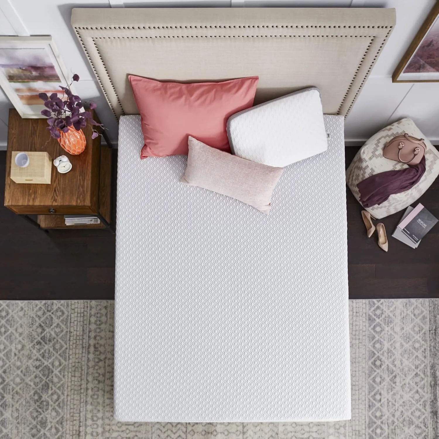 Sealy Cool & Clean 8" Memory Foam Bed in Box, Twin XL, White