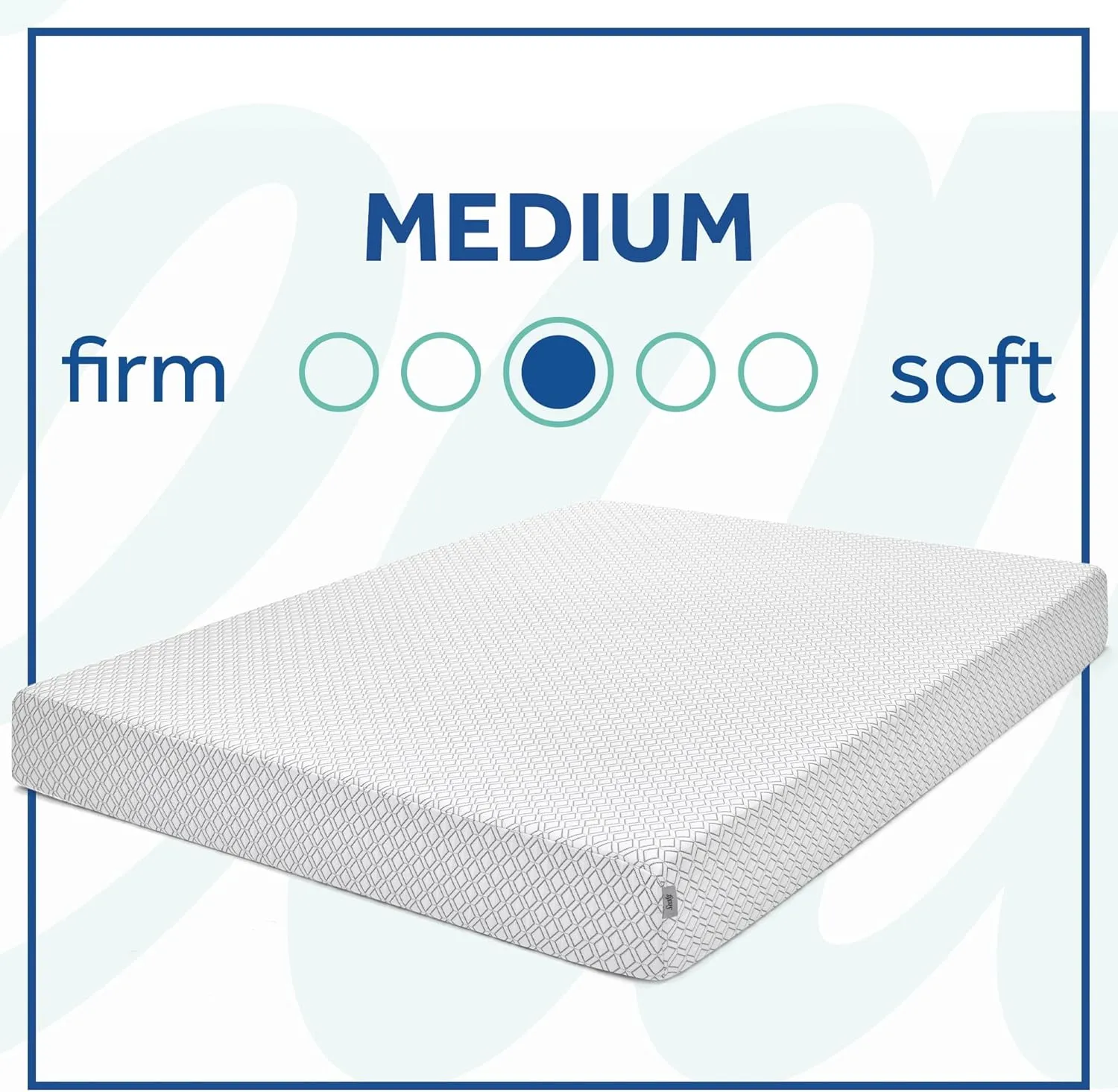 Sealy Cool & Clean 8" Memory Foam Bed in Box, Twin XL, White