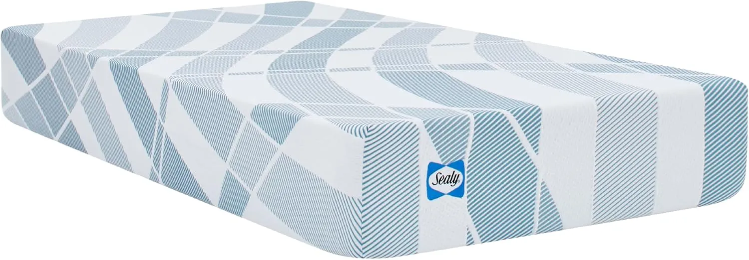 Sealy Dreamlife 10” Hybrid Mattress-in-a-Box, Twin, SealyComfort Gel Memory Foam, SealyResponsive Encased Coils, Surface-Guard Technology