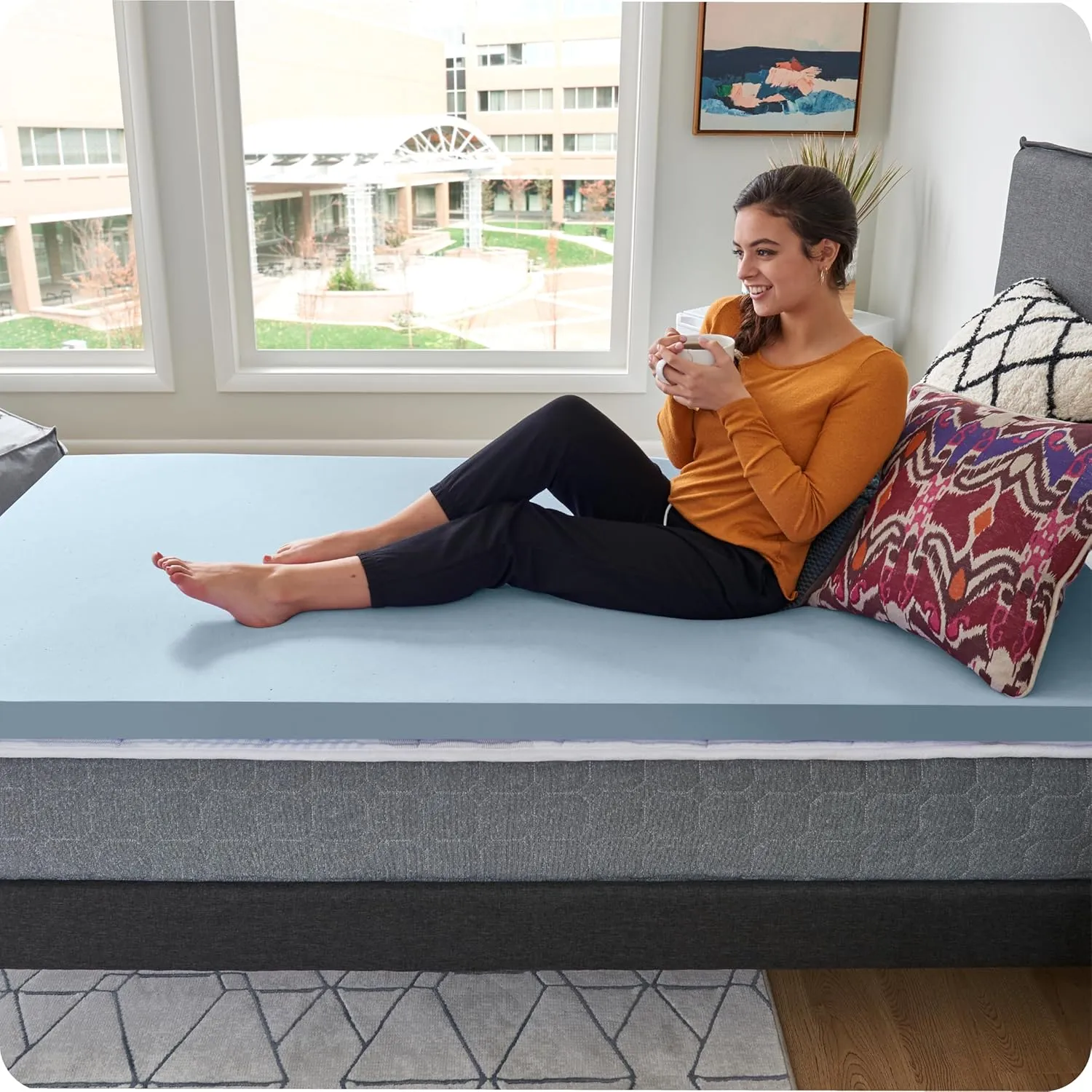 Sealy Dreamlife 1.5” Gel Memory Foam Full Mattress Topper with SealyComfort Gel Foam, 1 Year Limited Warranty, Made in The USA