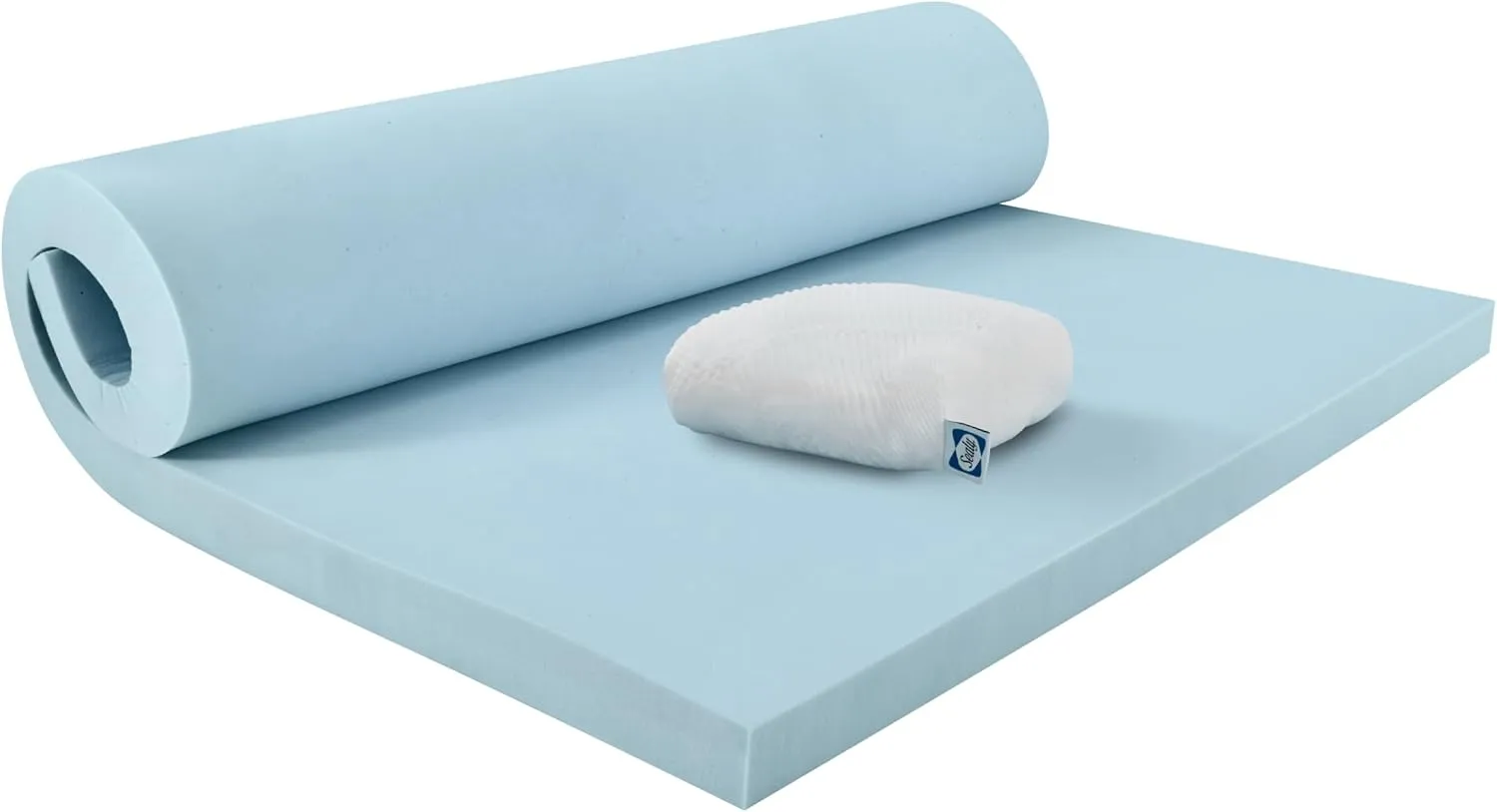 Sealy Dreamlife 3” Gel Memory Foam King Mattress Topper with Cooling Cover, SealyComfort Gel Foam, SealyCool Stretch Knit Cover with Corner Straps
