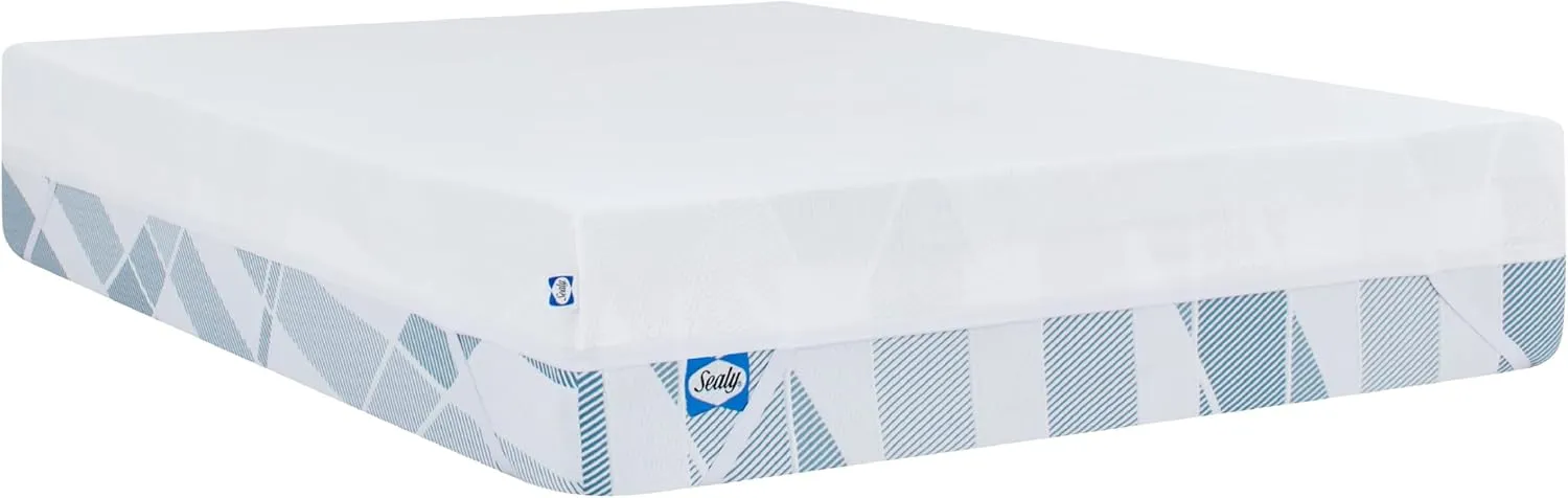 Sealy Dreamlife 3” Gel Memory Foam King Mattress Topper with Cooling Cover, SealyComfort Gel Foam, SealyCool Stretch Knit Cover with Corner Straps