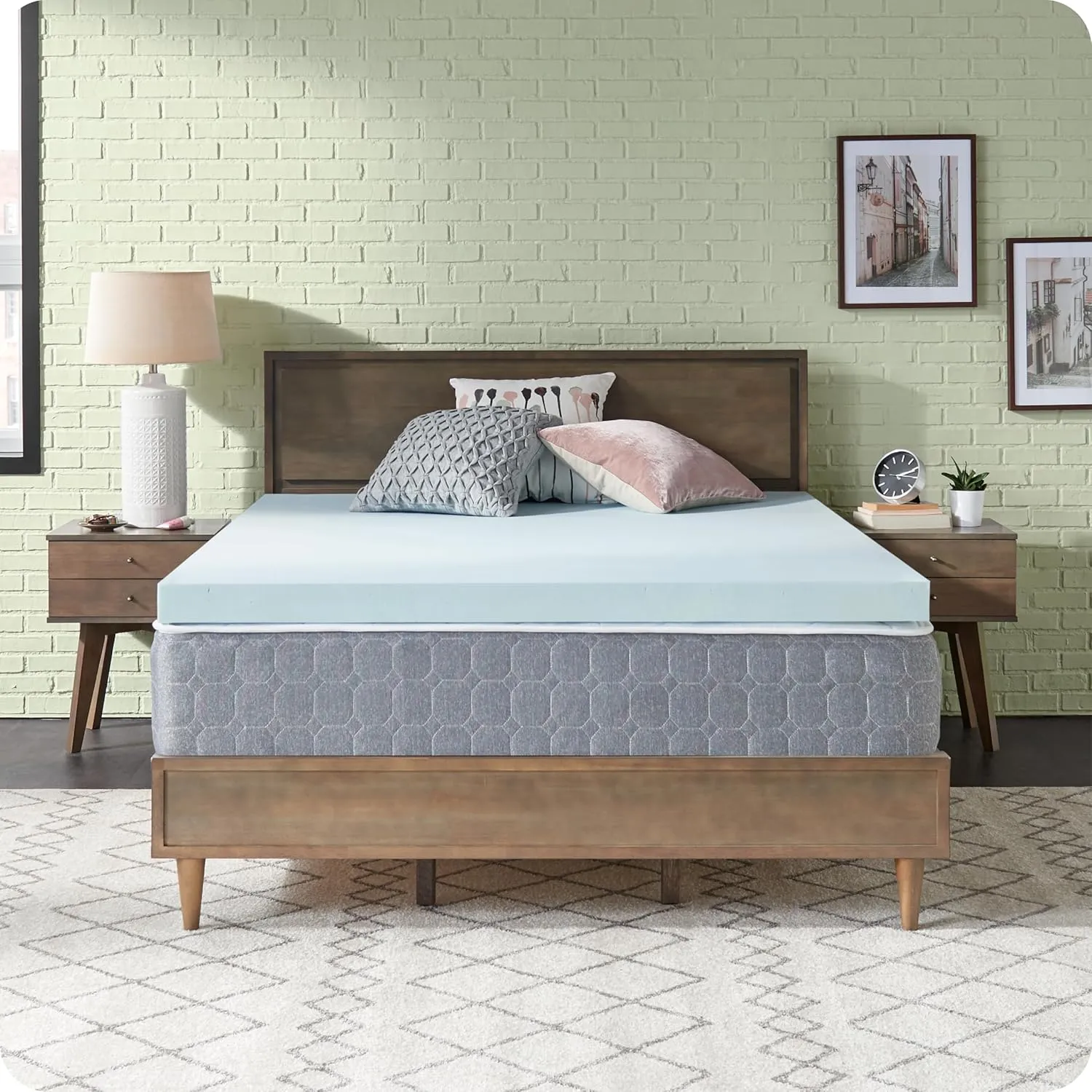 Sealy Dreamlife 3” Gel Memory Foam Queen Mattress Topper with SealyComfort Gel Foam, 1 Year Limited Warranty, Made in The USA