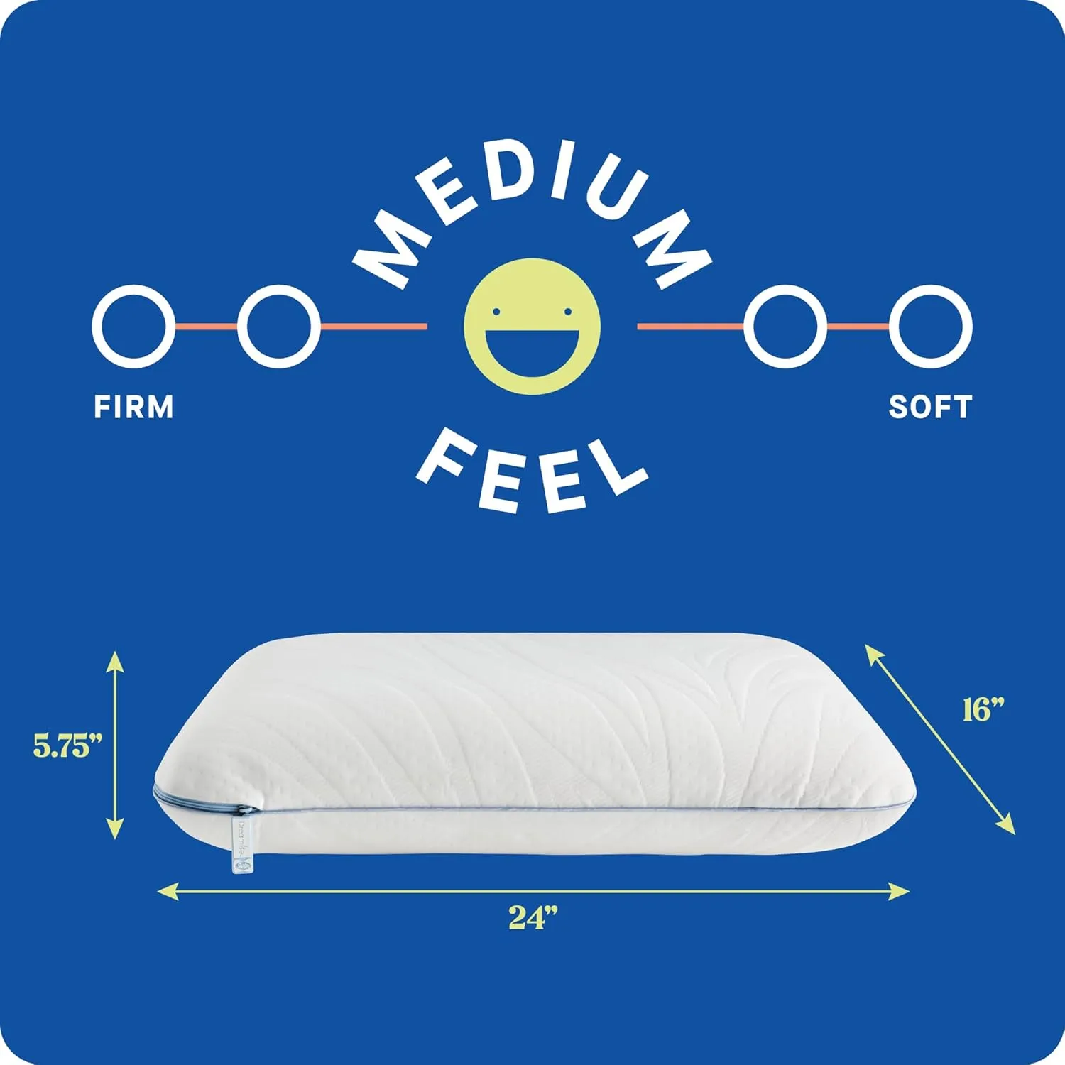 SEALY Dreamlife Queen Size Memory Foam Cooling Surface Guard Technology, Removable Machine-Washable Cover, 1 Year Warranty, White (2 Pack) Pillow, 2 Count