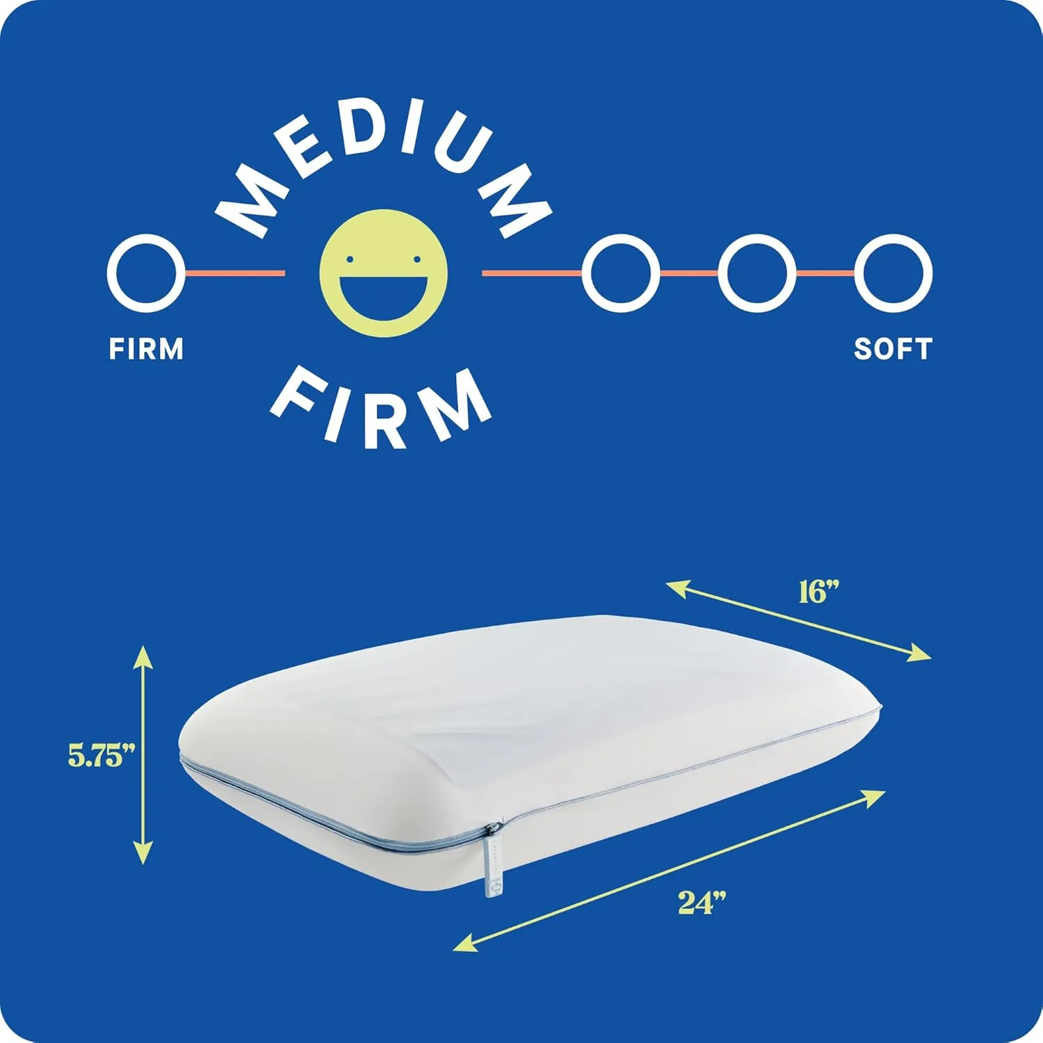 SEALY Dreamlife Standard Size Memory Foam Cooling Pillow with SealyChill Cooling Gel, Removable Machine-Washable Cover, Designed and Built in The USA
